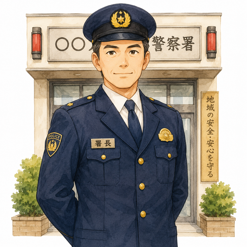 35. 署長（しょちょう）— kepala kantor polisi.png