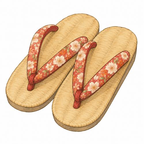 27. ぞうり — zori sandal tradisional Jepang.png
