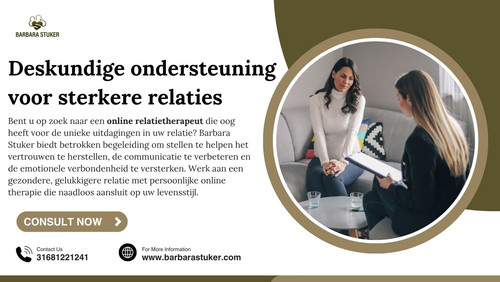 Bent u op zoek naar een online relatietherapeut die oog heeft voor de unieke uitdagingen in uw relatie? Barbara Stuker biedt betrokken begeleiding om stellen te helpen het vertrouwen te herstellen, de communicatie te verbeteren en de emotionele verbondenheid te versterken. Werk aan een gezondere, gelukkigere relatie met persoonlijke online therapie die naadloos aansluit op uw levensstijl.

https://barbarastuker.com/