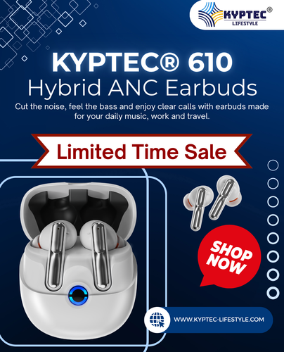 Kyptec LifeStyle® 610 Noise Cancelling Ear Buds for Music, Calls and Gaming.png