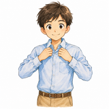 1. 着ます（きます）— memakai kemeja atau pakaian bagian atas