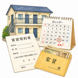 24. 家賃（やちん）— biaya sewa rumah