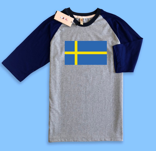 Raglan T Shirt 03 Navy Grey.jpg