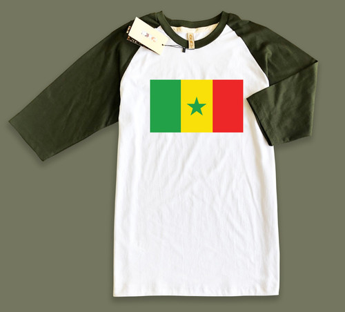 Raglan T Shirt 10 Green White.jpg