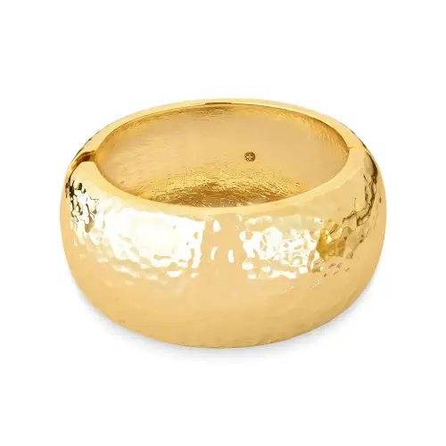 Bracelete Maxi Dourado Martelado Polido PU03030295DOLS.webp