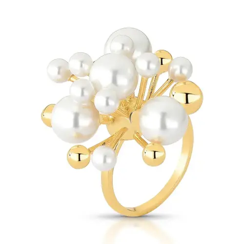 Anel dourado statement com perola shell explosion AN06010014DO.webp