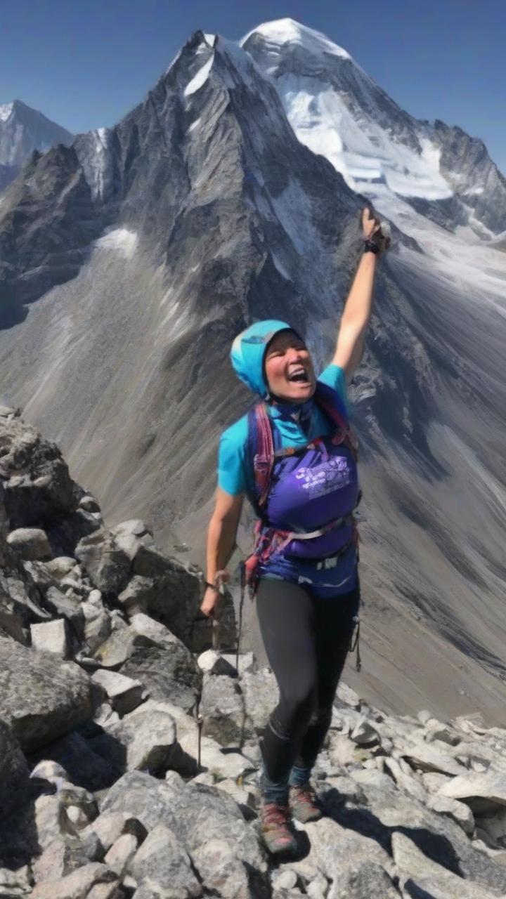 Woman scales world’s 14 top peaks for joy