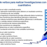 Guía de verbos para investigaciones cuantitativas