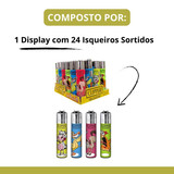 Isqueiro Clipper D24 CP11R CRAZY FARM 1+ LB Display C24 (Grande) (2) (1)