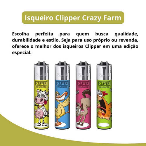 Isqueiro Clipper D24 CP11R CRAZY FARM 1+ LB Display C24 (Grande) (1) (1).jpg