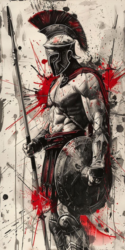 flex design background with red bg with spartan (4)