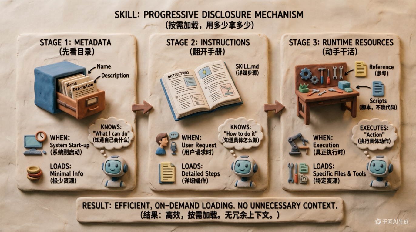 Skills 三层架构
