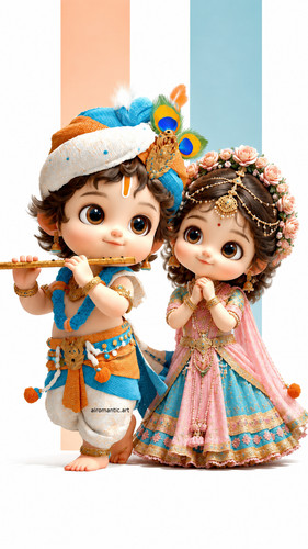 Goutam Ultra detailed 8K cute chubby Radha Krishna same outfit and bac 3eb39207 73c8 4104 8877 00569.jpg