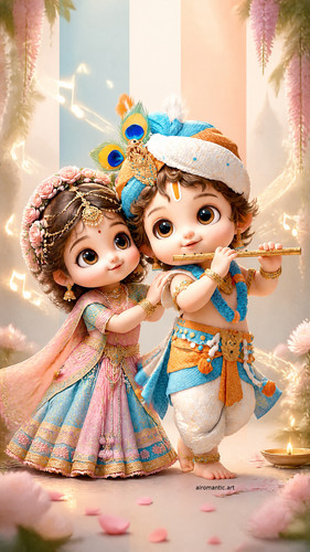 Goutam Ultra detailed 8K cute chubby Radha Krishna same outfit and bac 3eb39207 73c8 4104 8877 00569.jpg