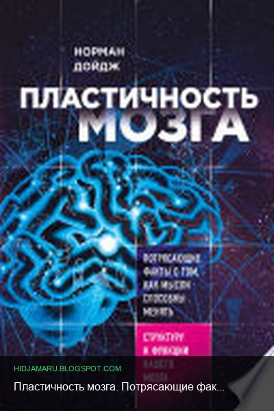 Обложка книги «Пластичность мозга. Потрясающие факты о том, как мысли способны менять структуру и функции нашего мозга» - Норман Дойдж