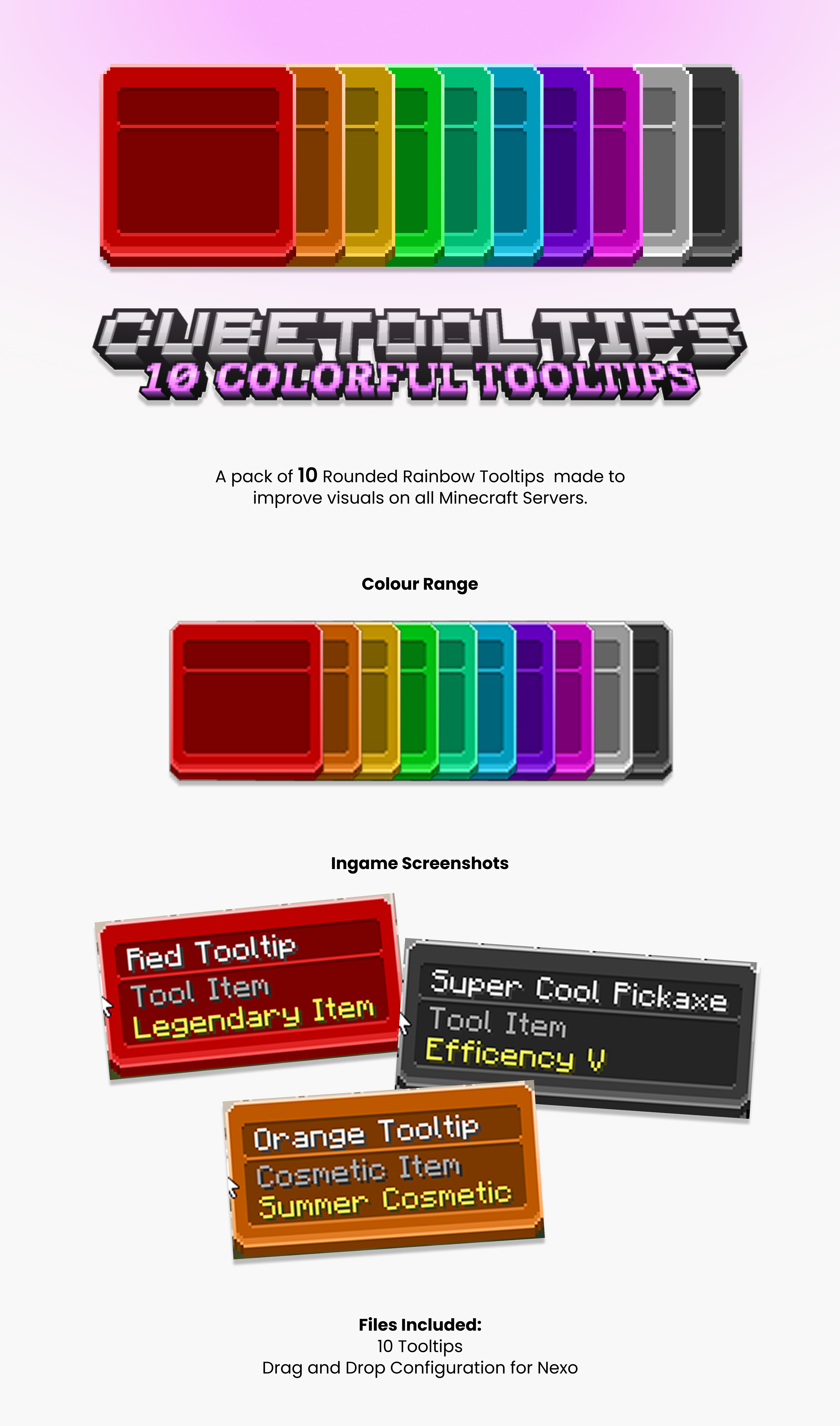 Cube Tooltips - 10 Colorful Tooltips | BuiltByBit
