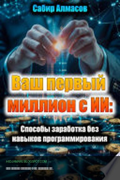 Обложка книги «Ваш первый миллион с ИИ: Способы заработка без навыков программирования» - Сабир Алмасов