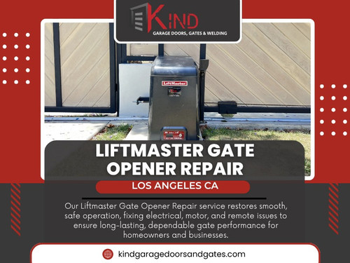 Over time, this stress leads to overheating, gear wear, and electrical strain. What could have been a simple adjustment gradually turns into full system failure requiring Liftmaster gate opener repair Los Angeles CA or similar major servicing.

Phone: (818) 747-5606

Read Our Blogs:

https://kindgaragedoorsandgates.mystrikingly.com/
https://kindgaragedoorsandgates.weebly.com/
https://kindgaragedoorsandgatesla.tumblr.com

More Links:

https://www.ted.com/profiles/51672958
https://www.goodreads.com/kindgaragedoorsandgates
https://medium.com/@kindgarage_doorsandgates/about