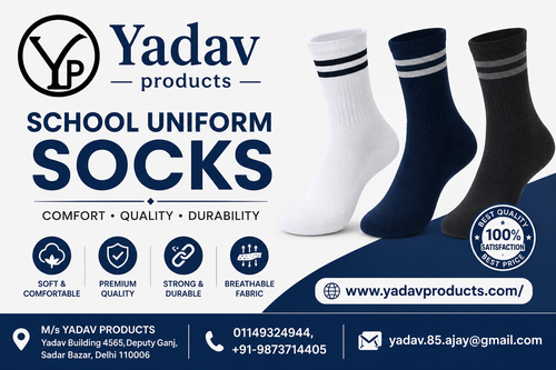 School Uniform Socks in Delhi – Premium Quality School Socks by Yadav Products.png