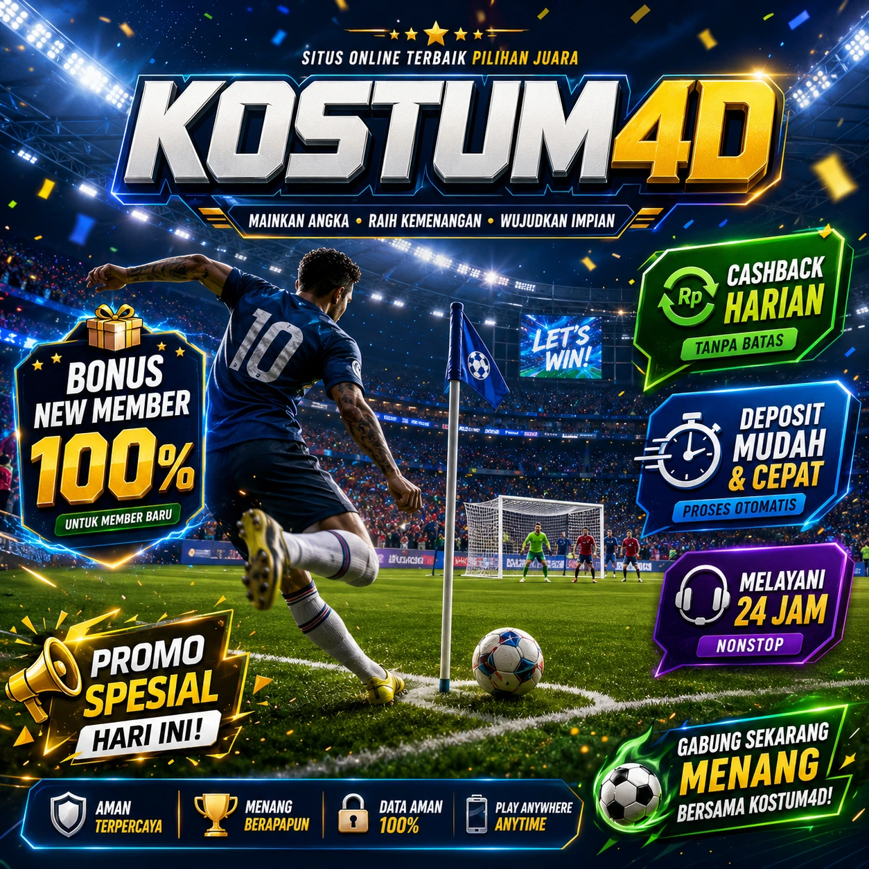KOSTUM4D – Gol Menit Akhir, Kopi Dingin, dan Harapan yang Masih Hangat