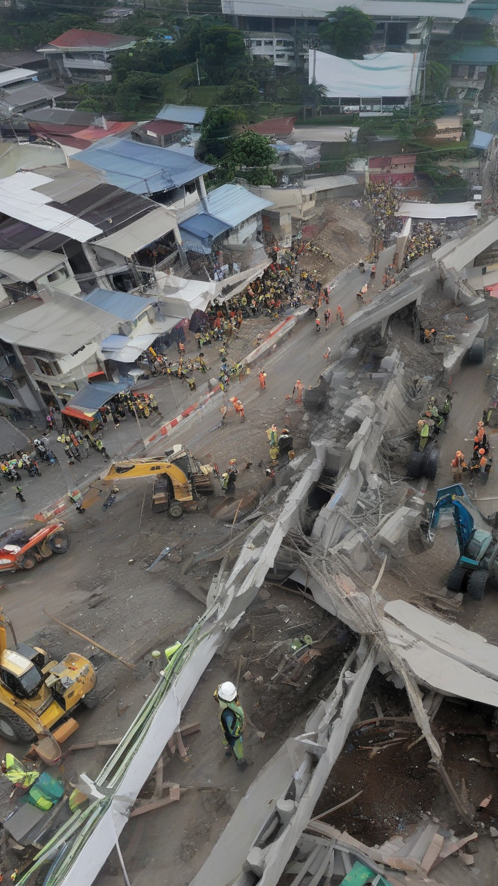 Philippine construction collapse toll hits three, 17 missing