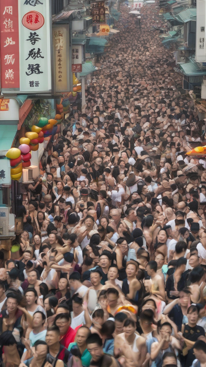 Revelers pack a Hong Kong island for a bun festival, a century-old tradition