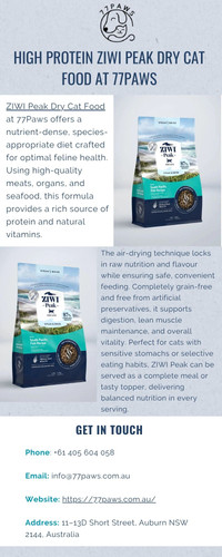 High Protein ZIWI Peak Dry Cat Food At 77Paws.jpg