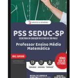 Capa Dominio PSS SEDUC SP Professor Ensino Médio Matemática