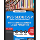 Capa Dominio PSS SEDUC SP Professor Ensino Médio Língua Portuguesa