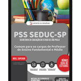 Capa Dominio PSS SEDUC SP Comum para os cargos de Professor de Ensino Fundamental e Médio