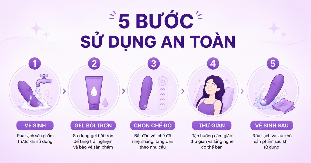 5 bước sử dụng vibrator trứng rung an toàn vệ sinh đúng cách Snapshop