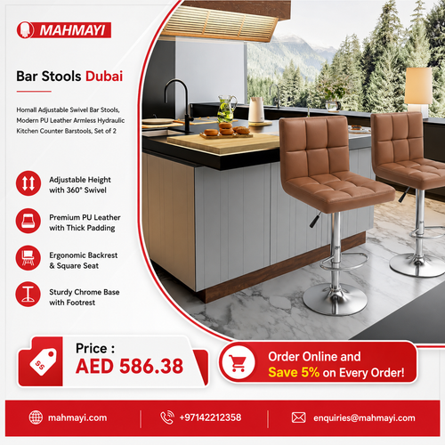 Stylish Bar Stools Dubai for Contemporary Kitchen Spaces.png