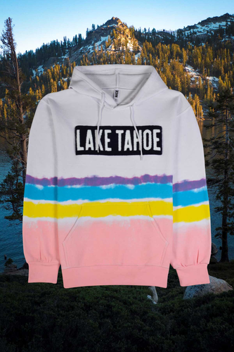 Lake Tahoe Hoodie with Fuzzy Terry Letters - Multicolor Paint Stripes.png
