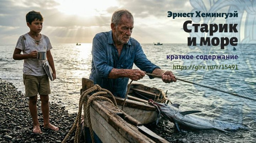 Читать краткий пересказ романа Эрнеста Хемингуэя «Старик и море». Старик и море, Хемингуэй, краткое .jpg