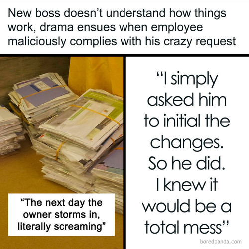 new boss disrupts work costs company 58k malicious compliance.jpg