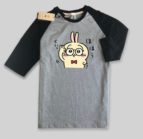 Raglan T Shirt 02 Black Grey.jpg