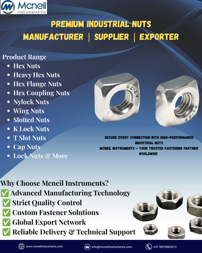 Premium Industrial Nuts Manufacturer, Supplier & Exporter in India | Mcneil Instruments.png