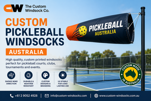 Custom Pickleball Windsocks Australia for Professional Court Visibility.png