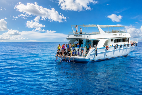 Group snorkeling at Marsa Shona
