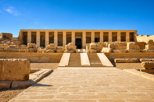 Facade of Seti I Temple at Abydos