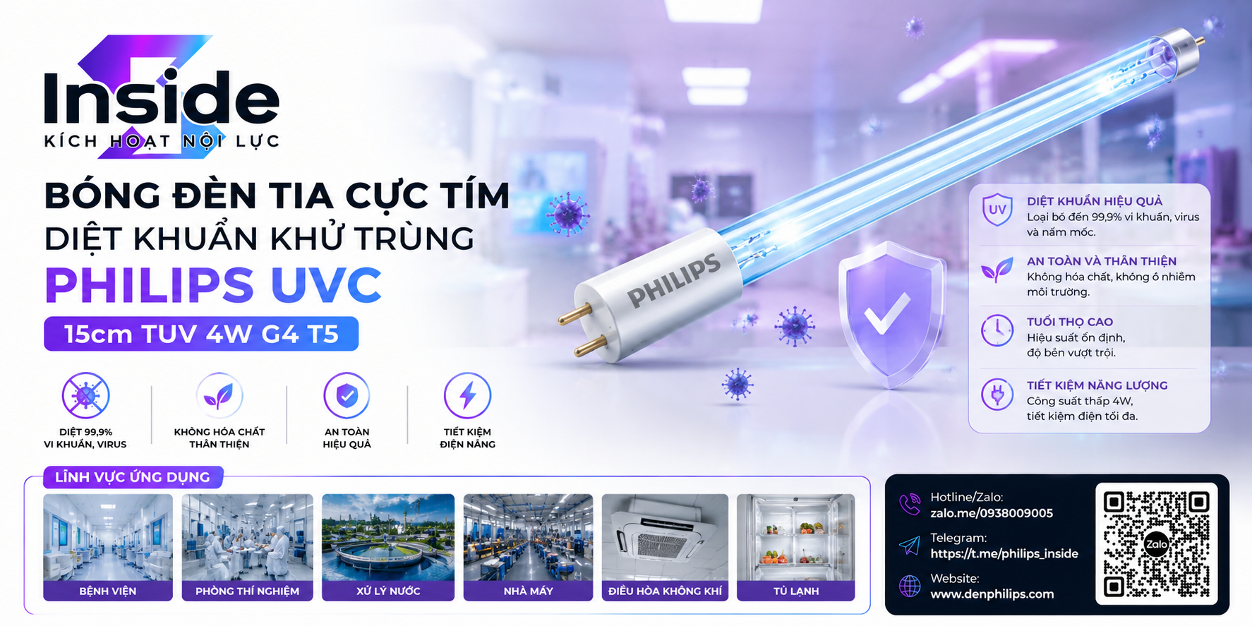 Diệt khuẩn hiệu quả bảo vệ sức khỏe