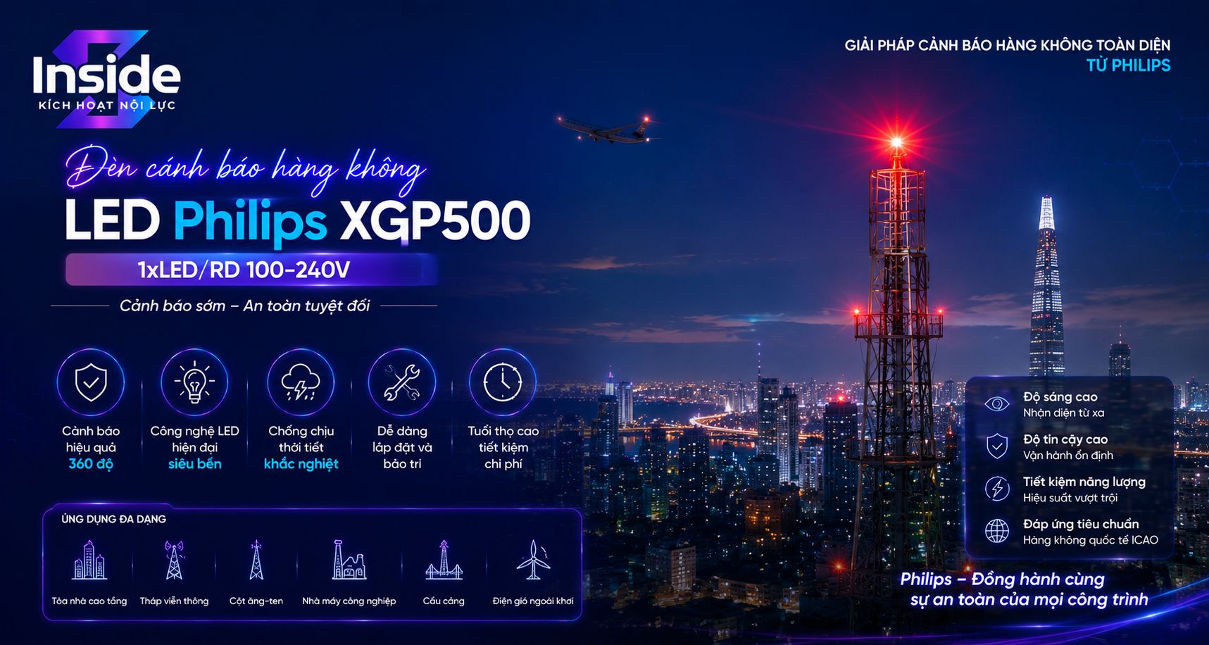 Chiếu sáng ban đêm với Philips XGP500