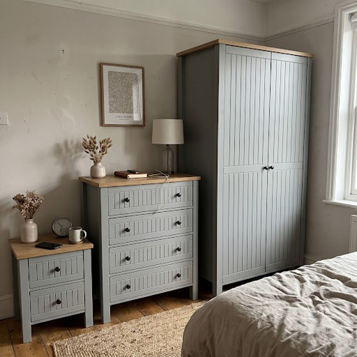 4 drawer, 3 piece Setup: DHS Grey Wardrobe Set.jpg