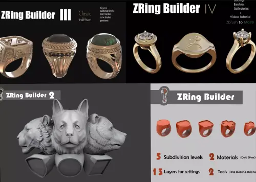 zbrush ring builder pack 3d model f7d8704e73.webp