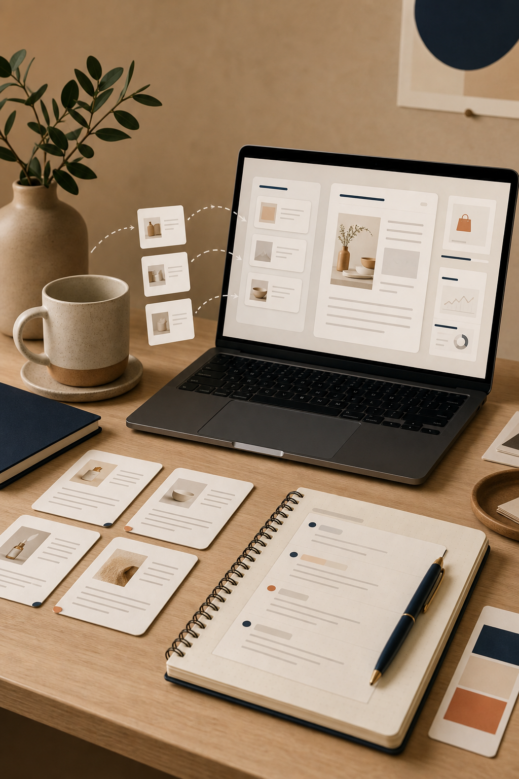 Product brief flowing into a Shopify blog outline
