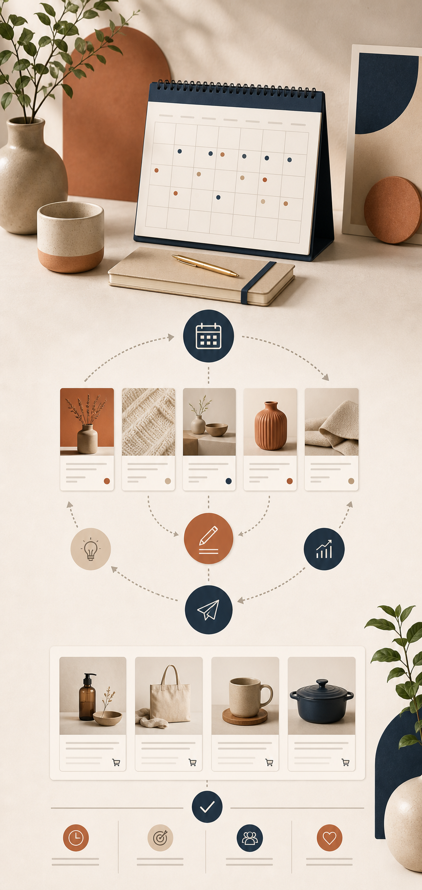 Recurring Shopify blog calendar and publishing rhythm