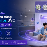 Bo den tia cuc tim diet khuan khu trung TUV Philips UVC 15cm TUV 4W G6 T5 2