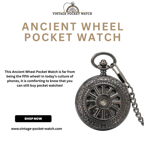 Ancient Wheel Pocket Watch with Timeless Vintage Appeal.png