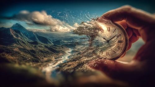 deb A melting clock in the style of Salvador Dali with surrea 405ced41 a189 4501 9ffa f3deaacaa000 3.png
