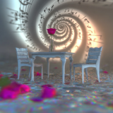 deb abstract background of spiraling music notes flying in th 1fe6ad35 40f7 4da3 b34d 1ef29b006d5c 0